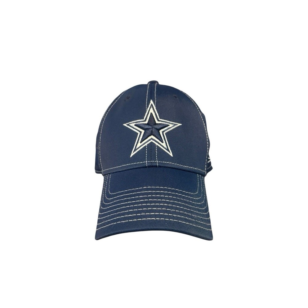 Dallas Cowboys Blue Embroiderd Star Logo Reebok Stretch Fitted Hat Cap L/XL
